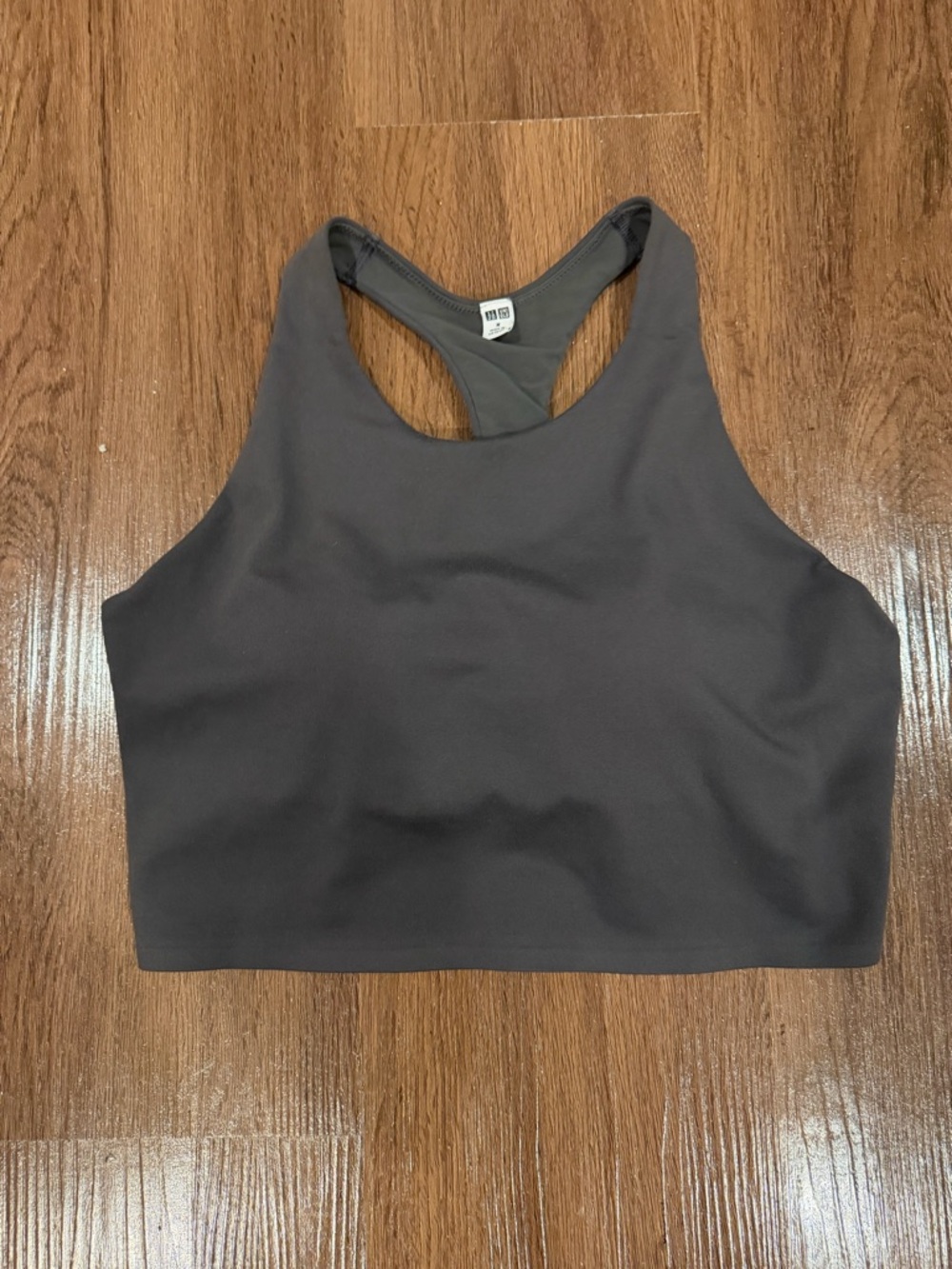Uniqlo Women’s High-Neck Racerback Sports Bra - Gray